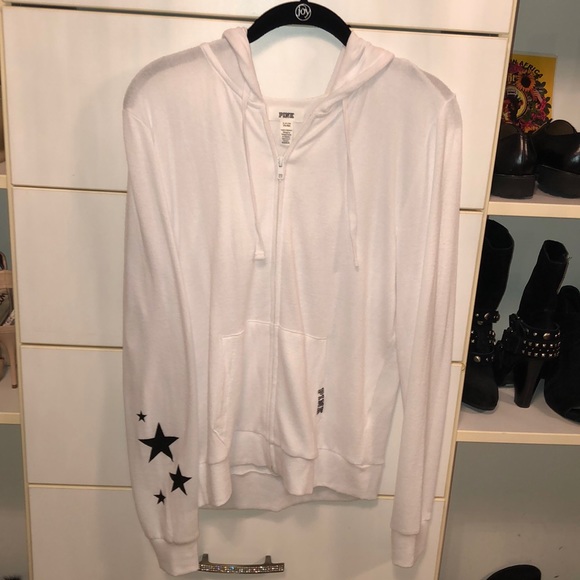 PINK white hoodie *NEVER WORN* - Picture 2 of 4